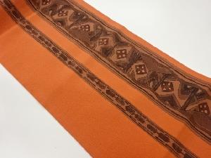 菱に曲線・幾何学模様名古屋帯（松葉仕立て）